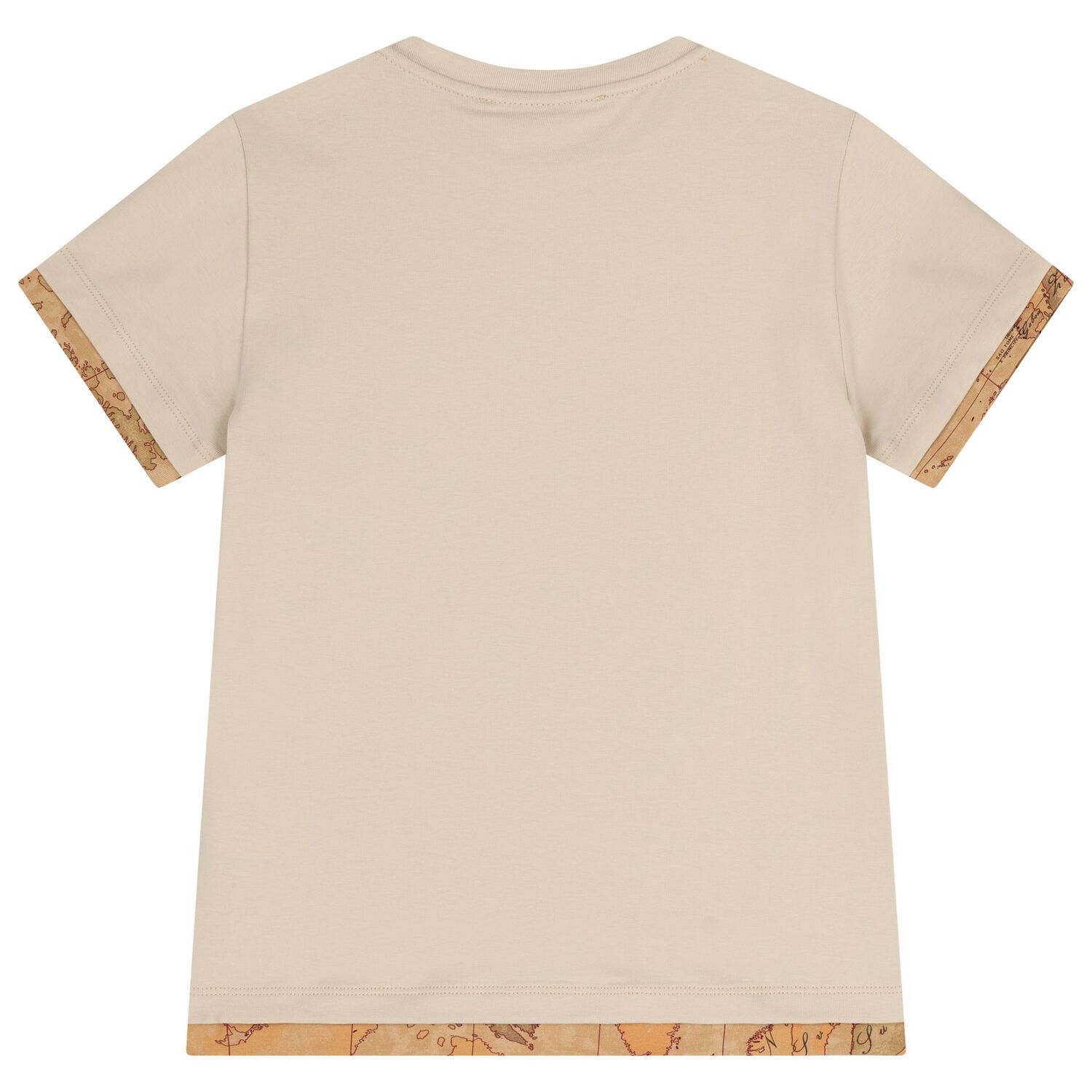 Boys Beige Logo T-Shirt, 1, hi-res
