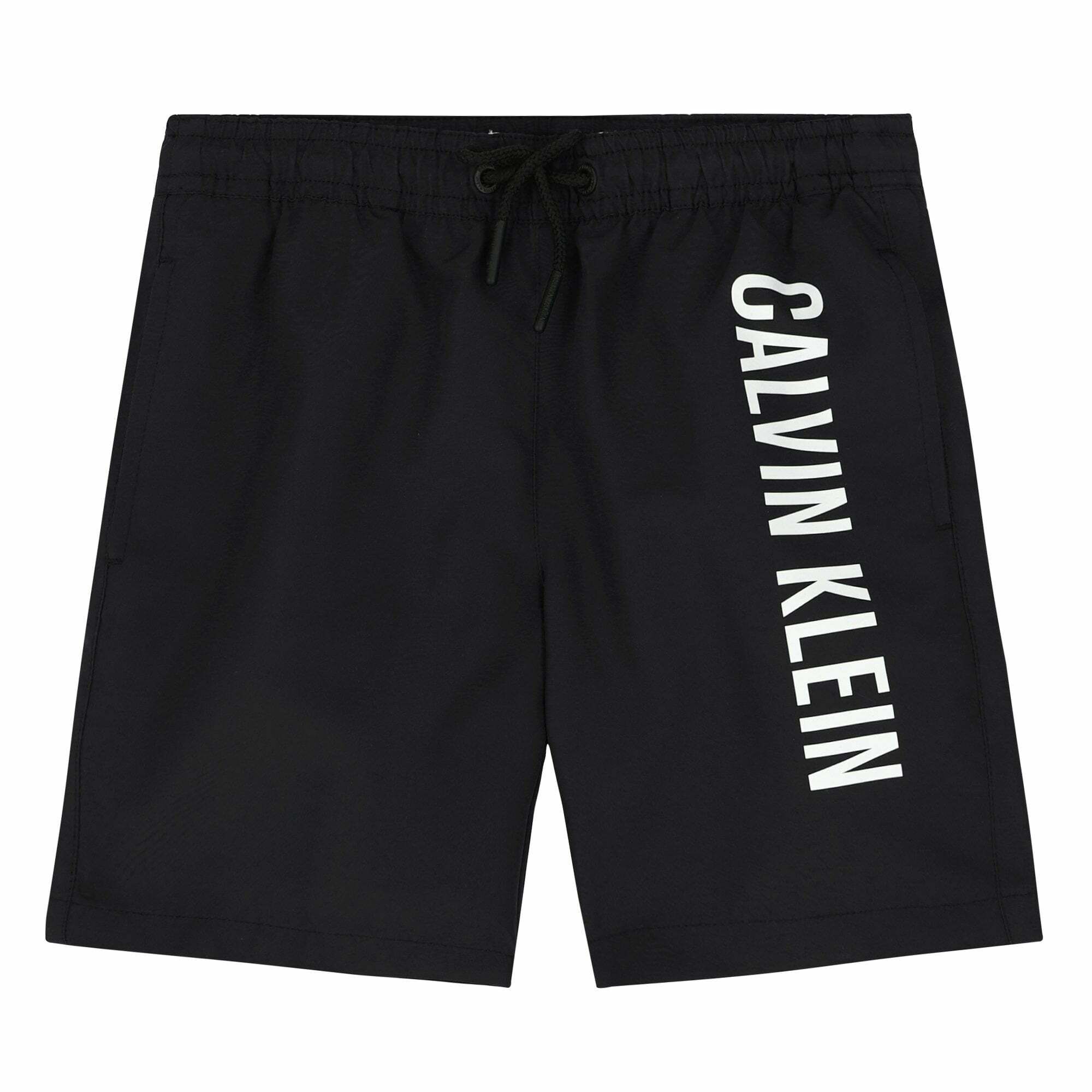 Calvin Klein Boys Black Logo Swim Shorts Junior Couture