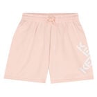 Girls Pink Logo Shorts, 1, hi-res