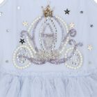 Girls Blue Tulle Crown Dress, 1, hi-res