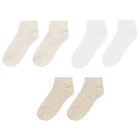 Boys Beige & White Socks (3 Pack) , 2, hi-res