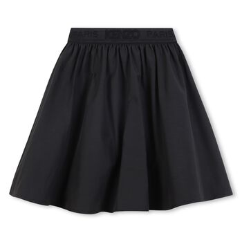 Girls Black Logo Skirt