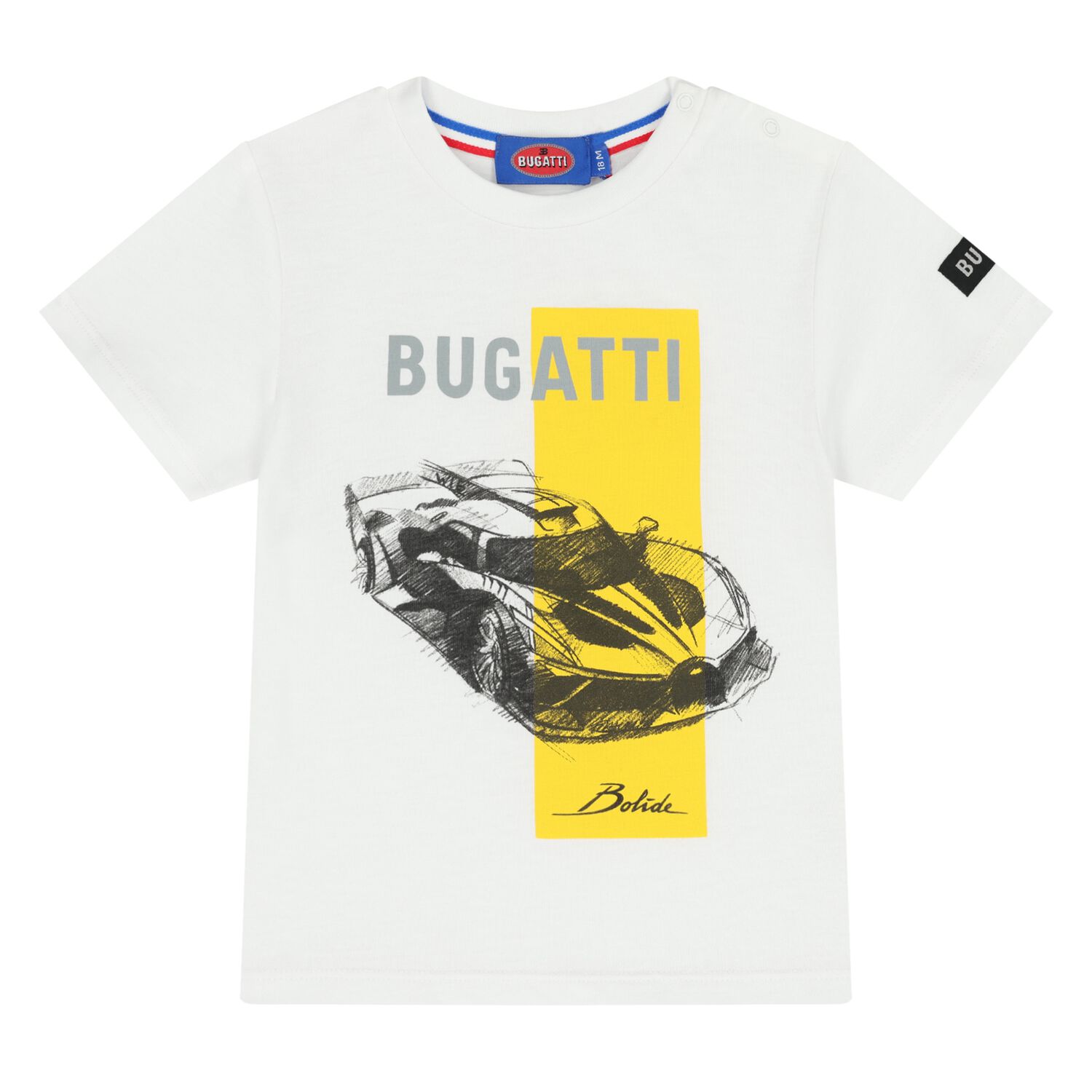 Younger Boys White Logo T-Shirt, 1, hi-res