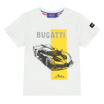 Younger Boys White Logo T-Shirt