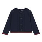 كارديجان بخطوط ويب باللون الكحلى للأطفال, 1, hi-res