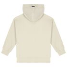 Ivory Logo Hooded Zip Up Top, 1, hi-res