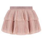 Younger Girls Ivory & Pink Skirt Set, 1, hi-res