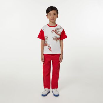 Ivory & Red Dragons T-Shirt