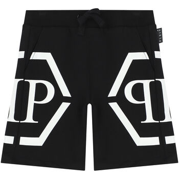 Boys Black Logo Shorts