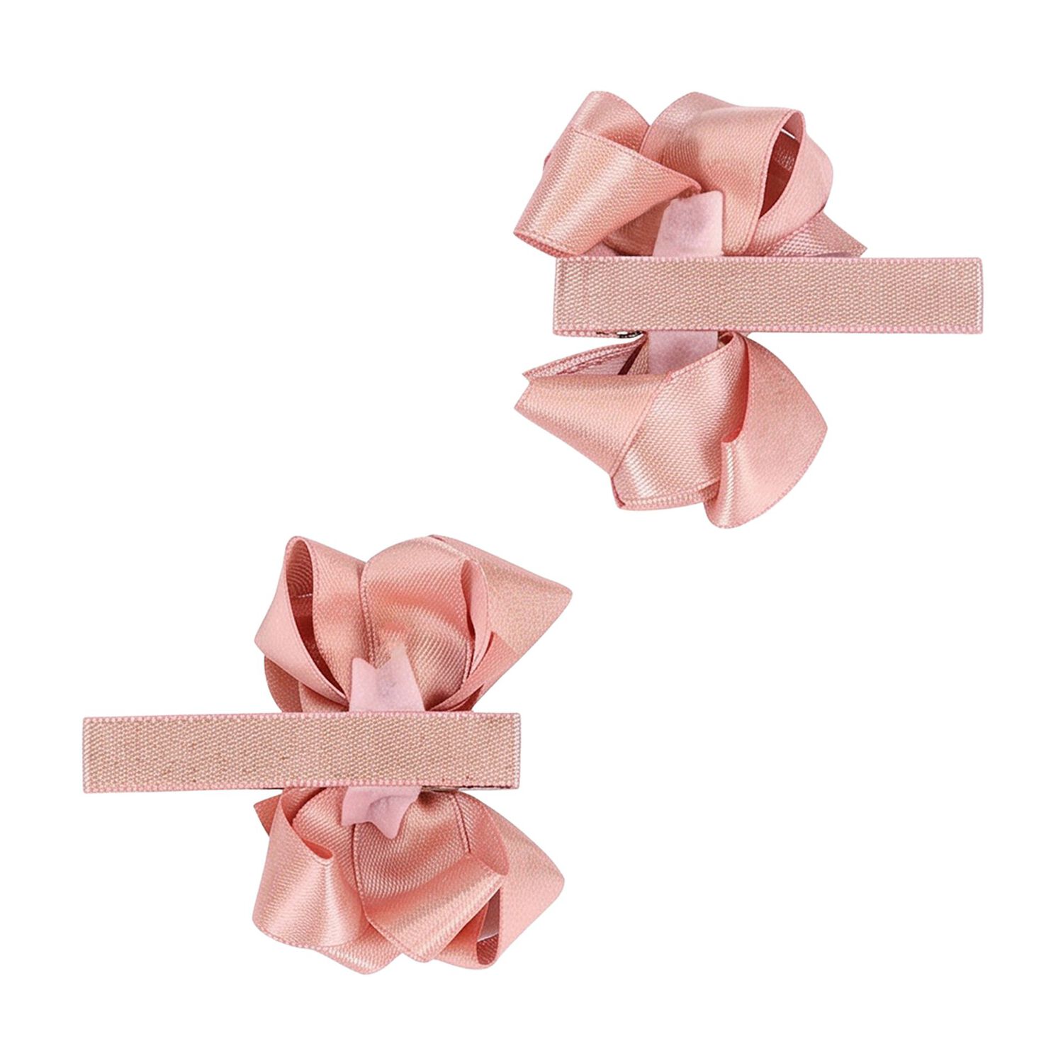 Girls Pink Bow Hairclips ( 2 Pack ) , 2, hi-res