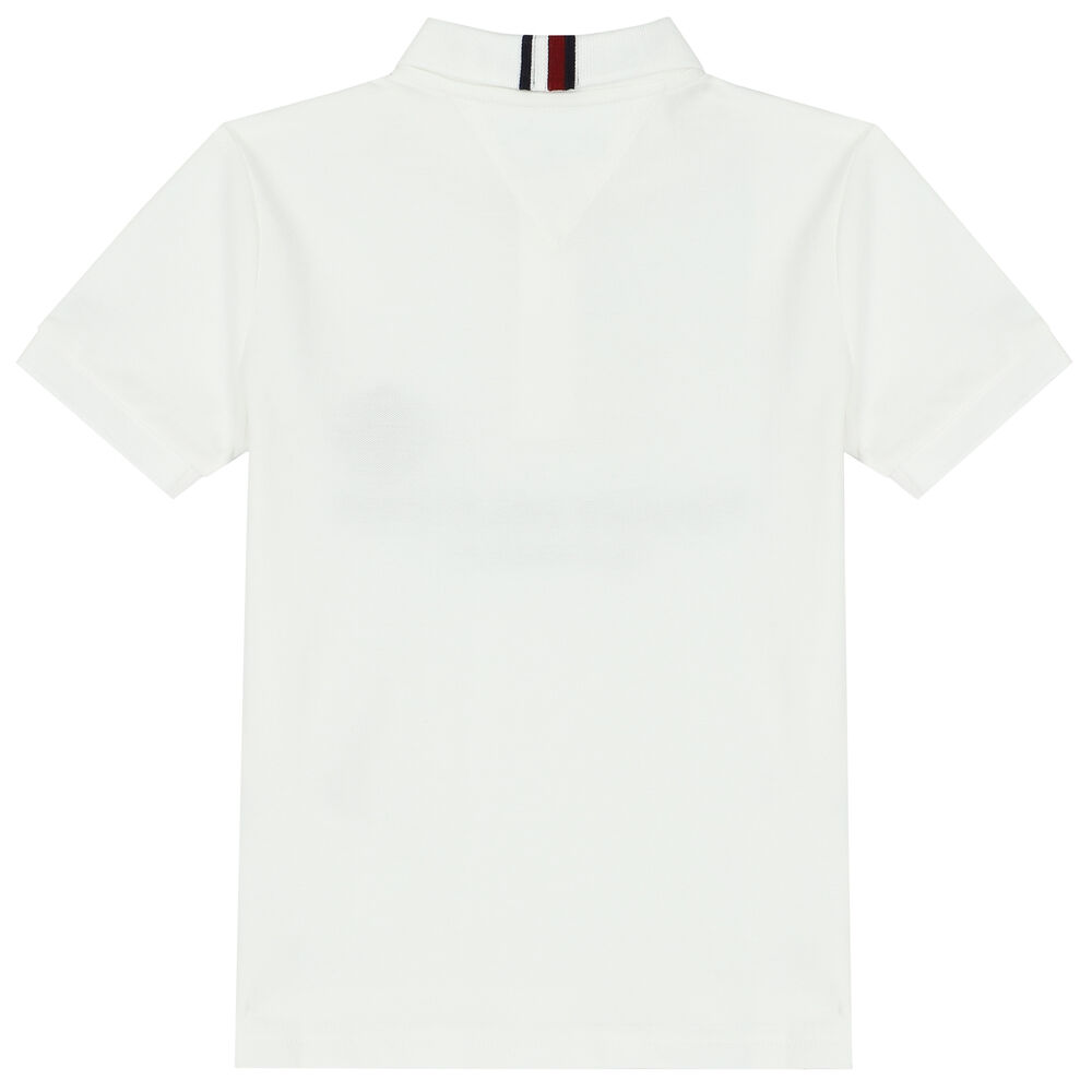 Tommy Hilfiger Logo Boys | Polo USA Junior Shirt Couture White