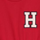Girls Red Logo Sweatshirt Dress, 1, hi-res