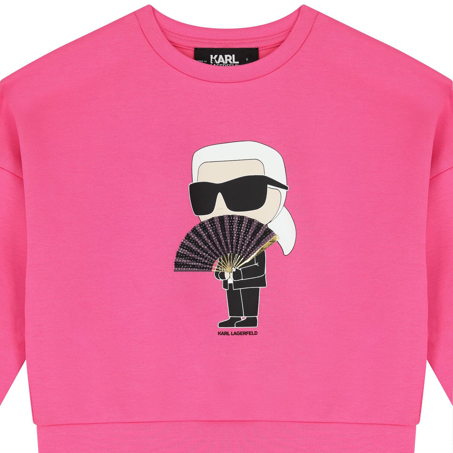 Girls Pink Ikonik Sweatshirt, 1, hi-res image number null