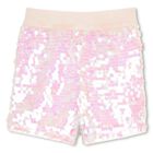 Girls Pink Iridescent Sequin Shorts, 1, hi-res