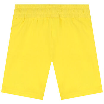 Boys Yellow & Gold Logo Shorts