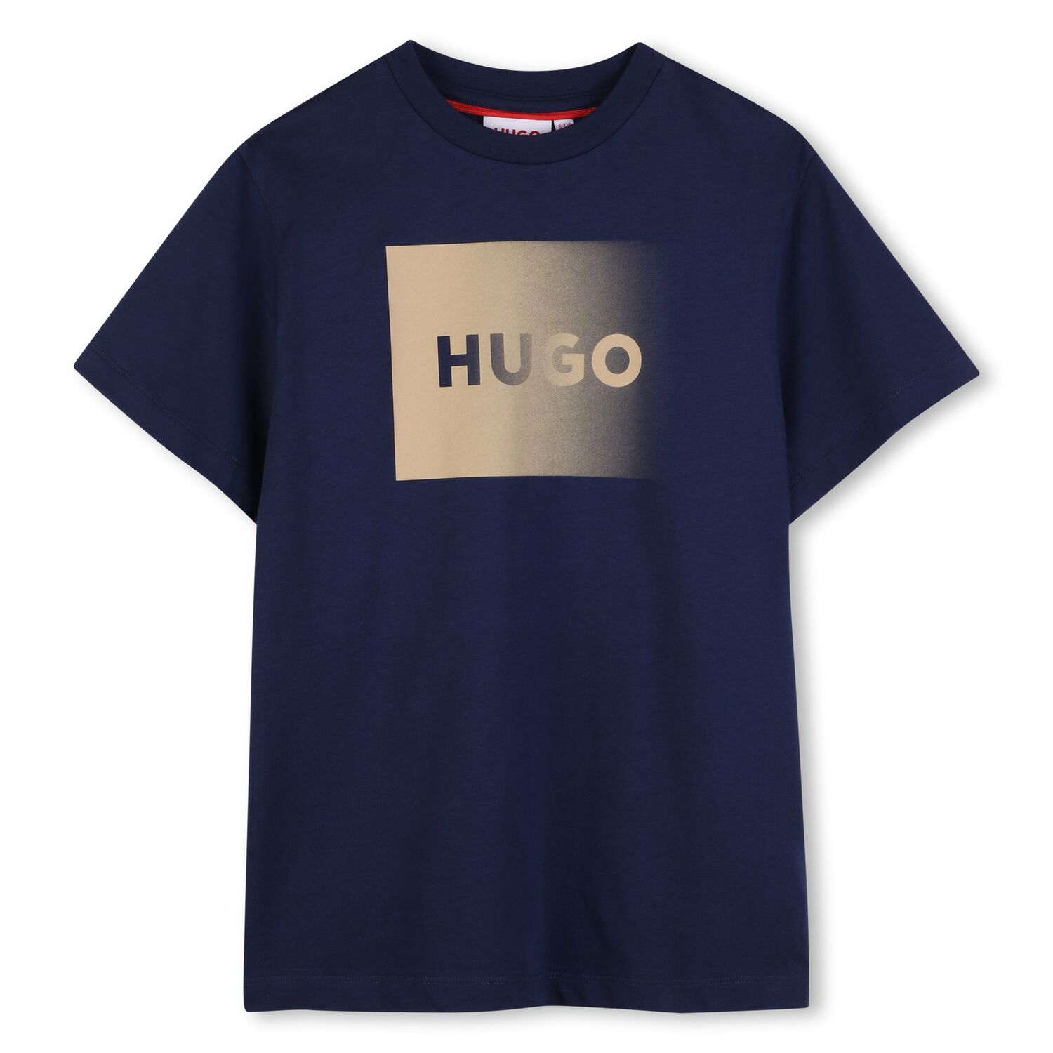 Boys Mini Me Navy Blue Logo T-Shirt, 2, hi-res