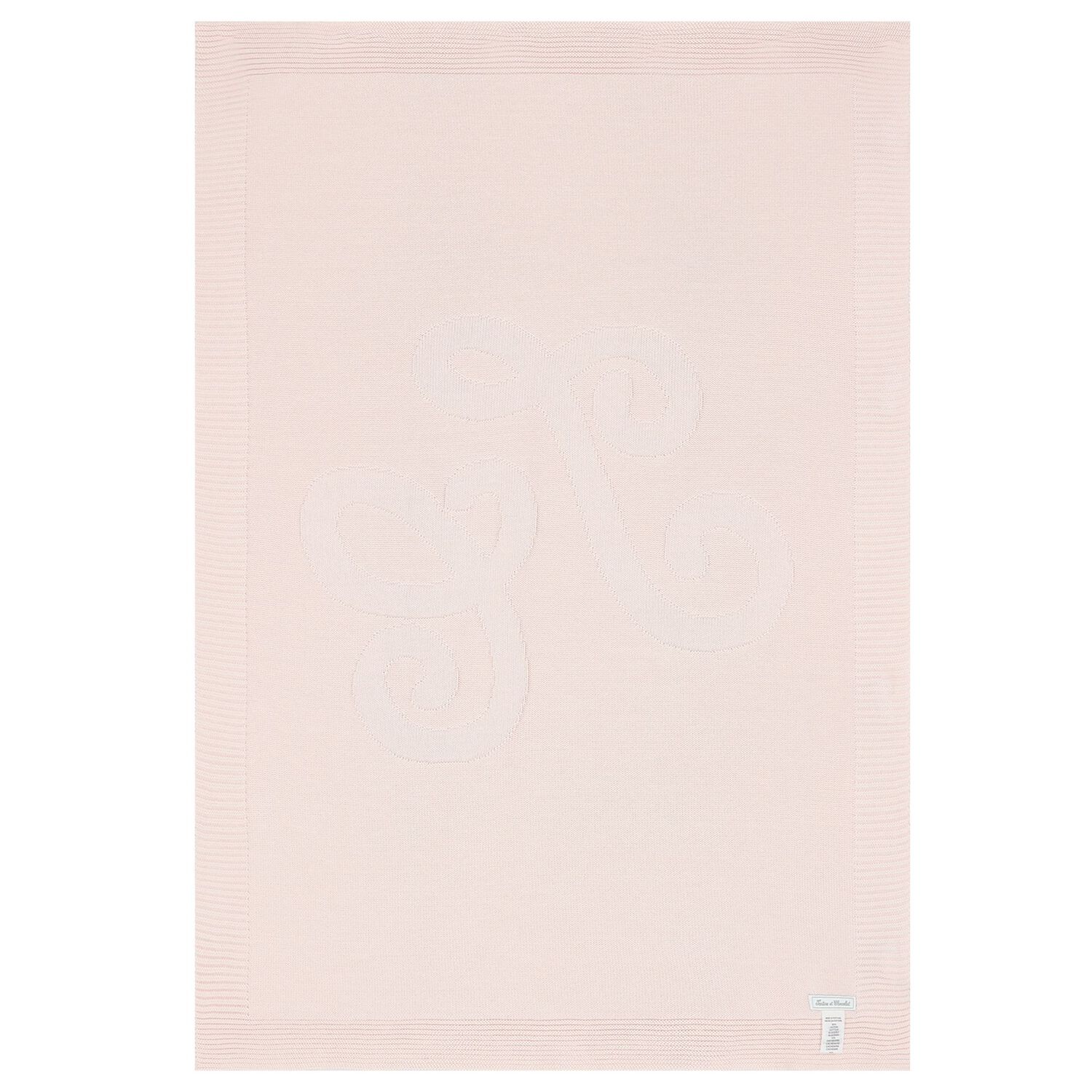 Baby Girls Pink Knitted Blanket, 1, hi-res image number null