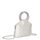 Girls Ivory Rhinestone Embellished Handbag ( 23cm ), 1, hi-res