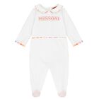 Baby Girls White Zigzag Babygrow Gift Set, 1, hi-res