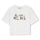 Girls Ivory Logo T-Shirt, 1, hi-res