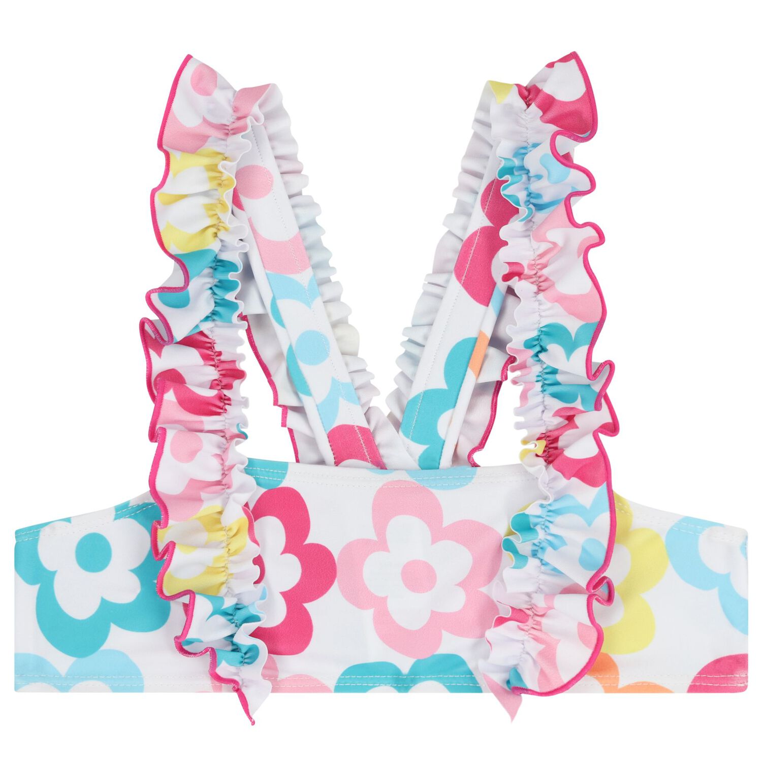 بيكيني للبنات بنقشة زهور متعدد الألوان , 1, hi-res