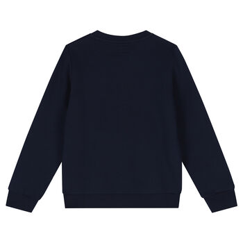 Boys Navy Blue Logo Sweatshirt