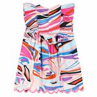 Girls Multi Coloured Printed Dress, 1, hi-res