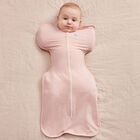 Baby Girl Pink Logo Star Swaddle Up, 1, hi-res