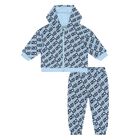 Younger Boys Blue Logo Tracksuit, 1, hi-res