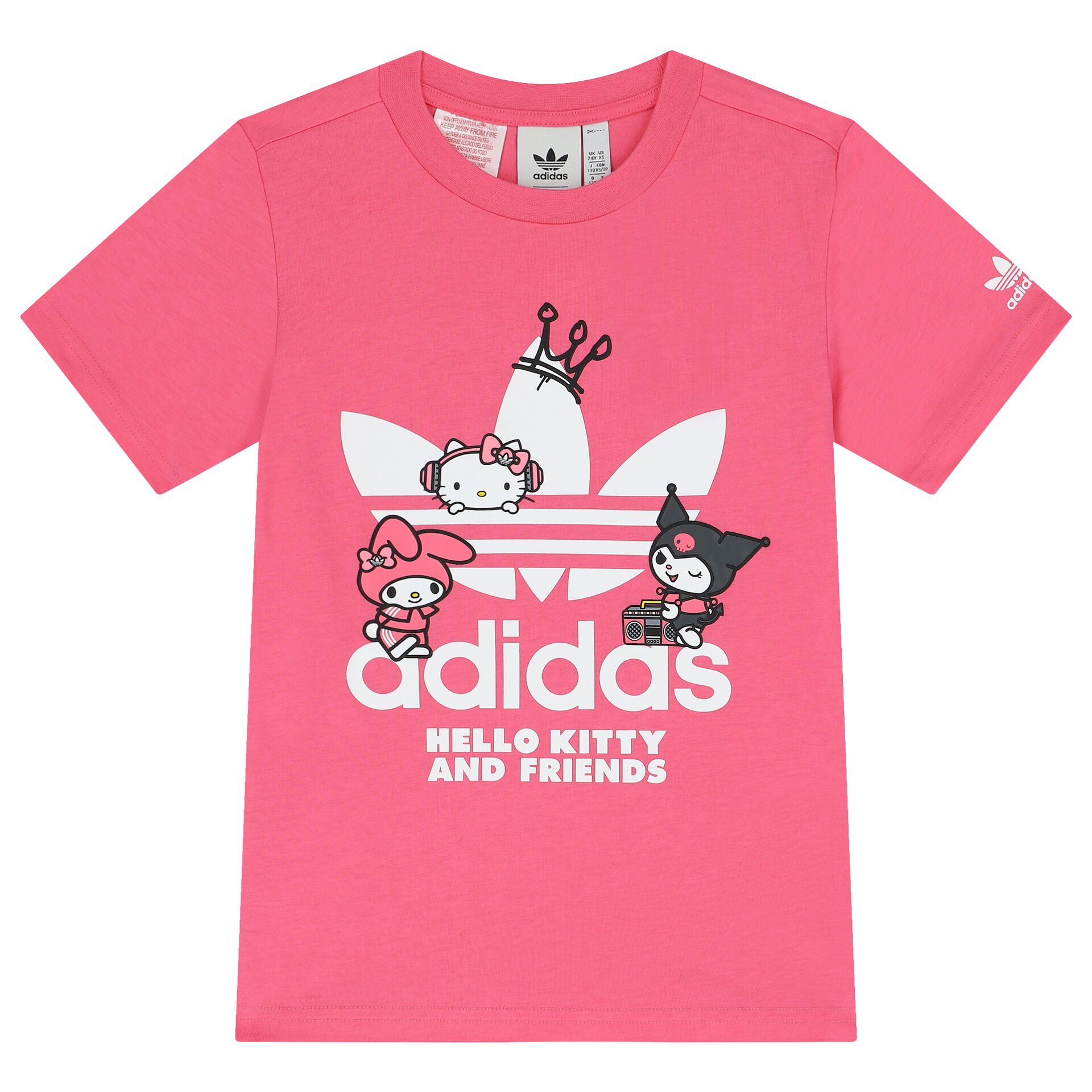 Girls pink adidas t shirt deals