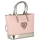 Girls Pink Logo Tote Bag, 1, hi-res