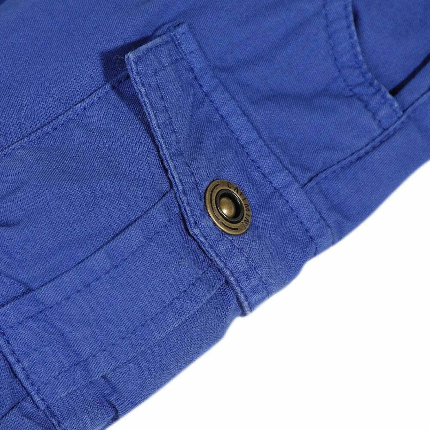 Boys Blue Cotton Shorts, 1, hi-res
