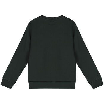 Boys Green Logo Sweatshirt