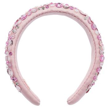 Girls Pink Embellished Headband
