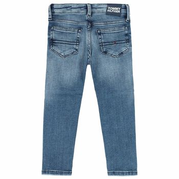 Boys Blue Logo Jeans