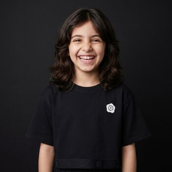 Girls Black Logo T-Shirt