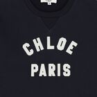 Girls Navy Blue Logo Sweatshirt, 1, hi-res