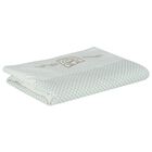 Baby Boys Blue & Gold Logo Blanket, 2, hi-res