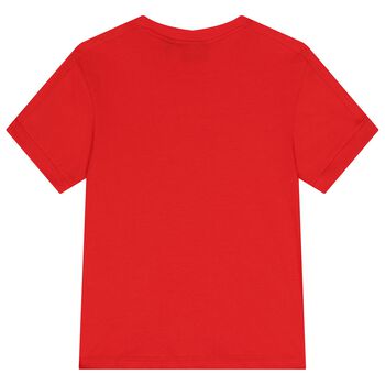 Boys Orange Logo T-Shirt