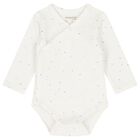 Baby Girls Ivory & Blue Balloon Bodysuits ( 2-Pack ), 3, hi-res