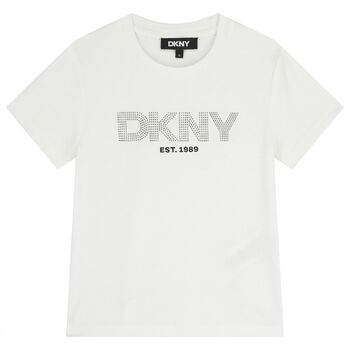 Girls White Logo T-Shirt