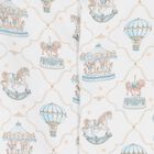 Baby Boys Blue & White Carousel & Hot Air Balloon Babygrow Set, 1, hi-res