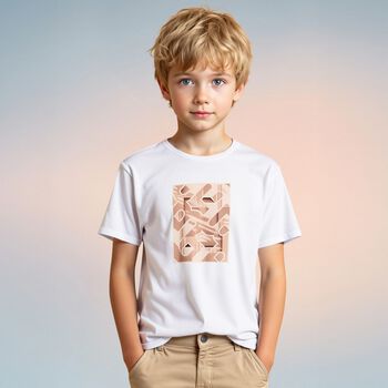 Younger Boys White Logo T-Shirt