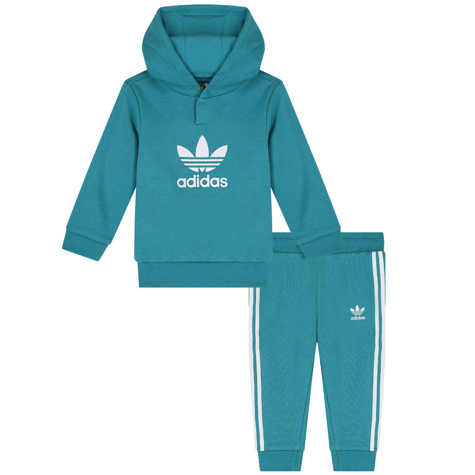 adidas Originals Turquoise White Logo Tracksuit Junior Couture USA