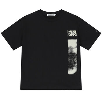 Boys Black Logo T-Shirt