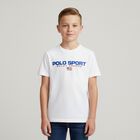 Boys White Logo T-Shirt, 1, hi-res