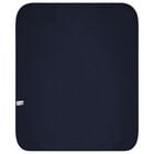 Baby Boys White & Navy Blue Logo Blanket, 2, hi-res