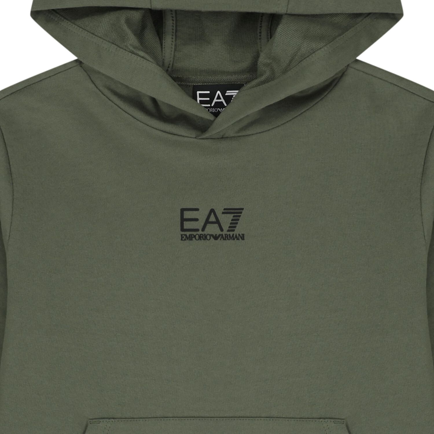 Boys Green Logo Hooded Top, 5, hi-res