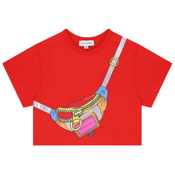 Girls Red Crossbody Bag T-Shirt