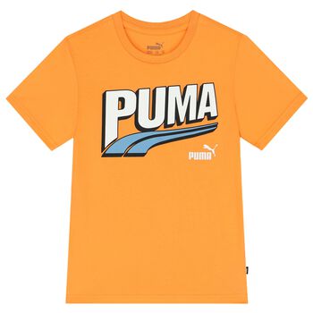 Boys Orange Logo T-Shirt